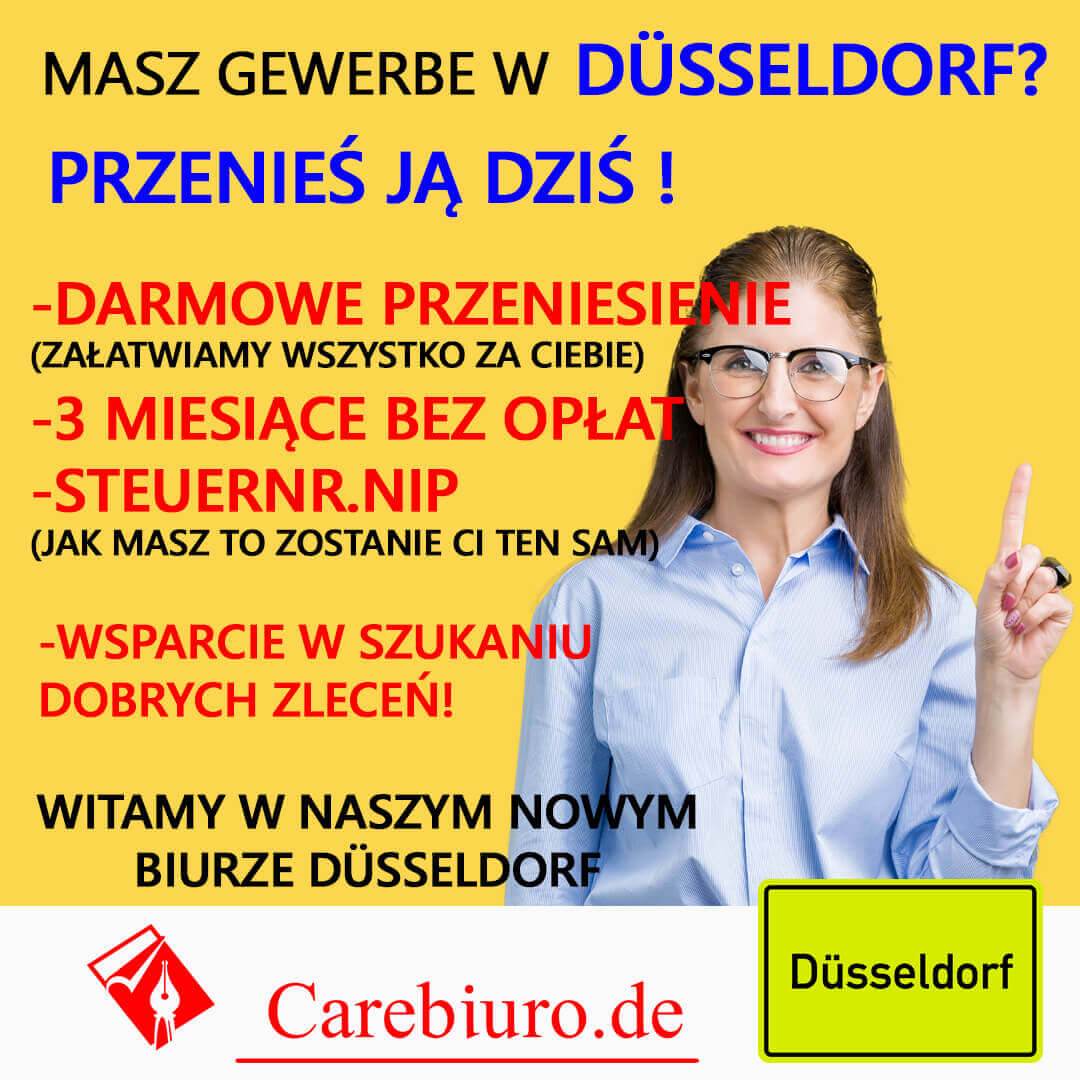 Gewerbe bez zameldowania Niemczech carebiuro.click